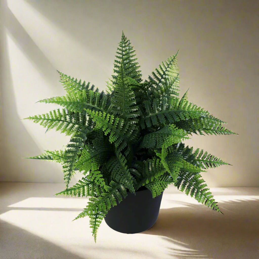 Small Potted Artificial Persa Boston Fern Plant 20cm