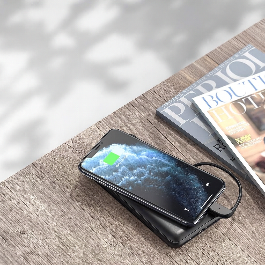 CHOETECH B688-BK 10000mAh Dual Cable Power Bank