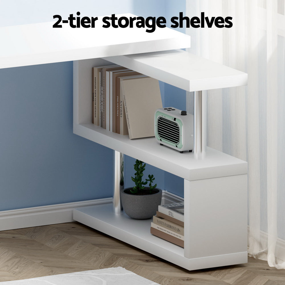 Computer Desk L-Shape & Bookshelf