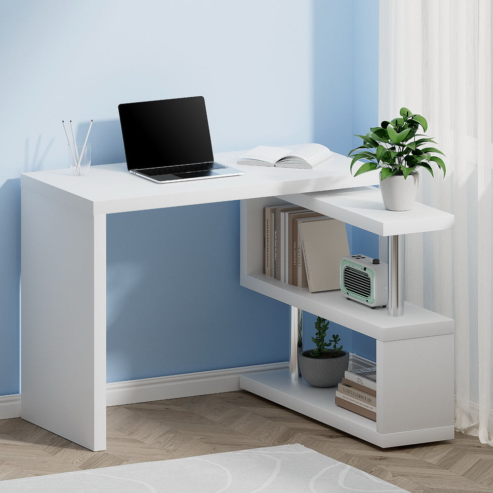 Computer Desk L-Shape & Bookshelf