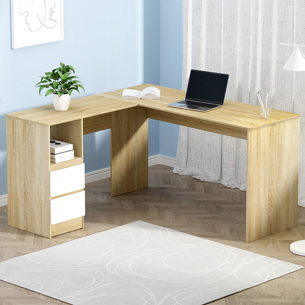 L-Shape Computer Desk (Oak)