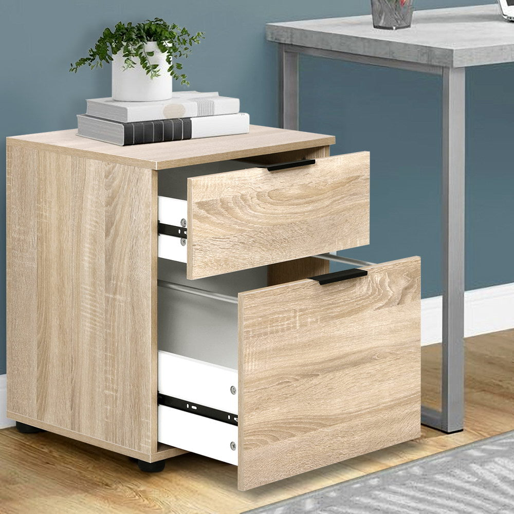 Desk-Side Filing Cabinet (Oak)