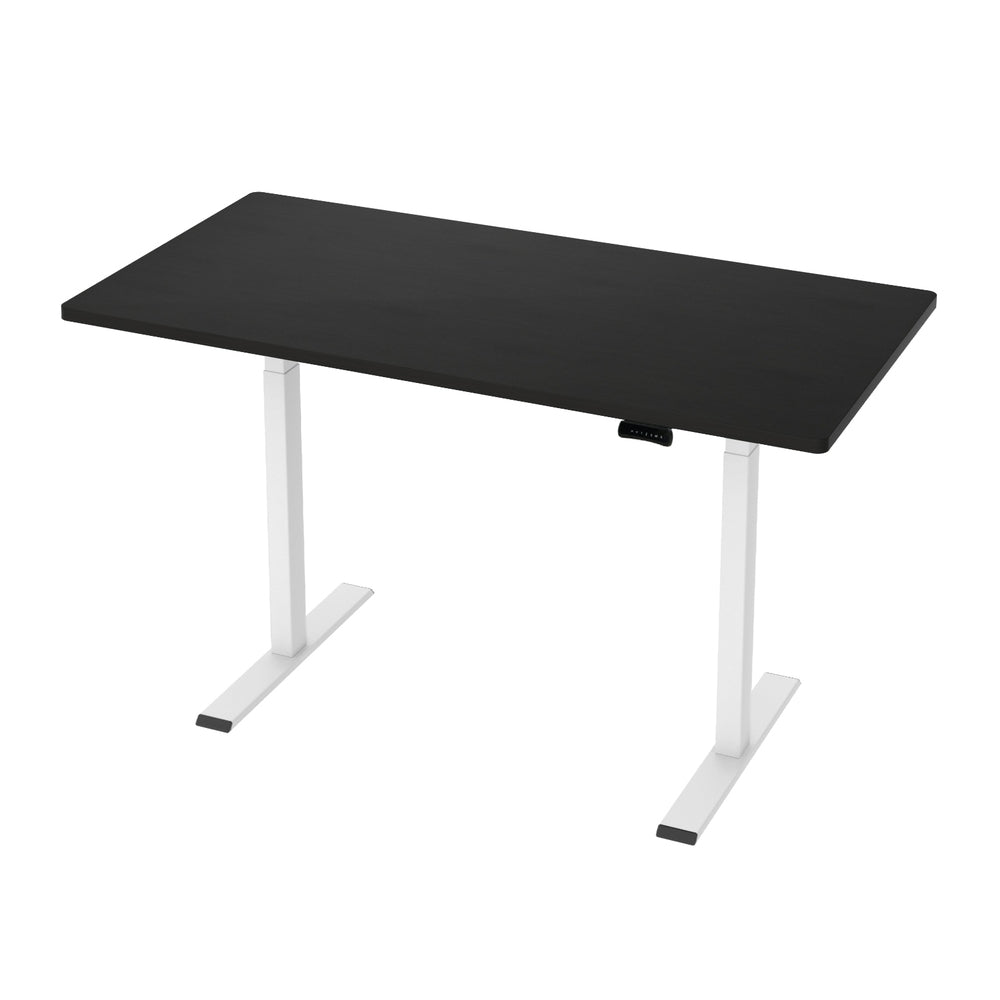 140cm Dual Motor Standing Desk (Black/White)