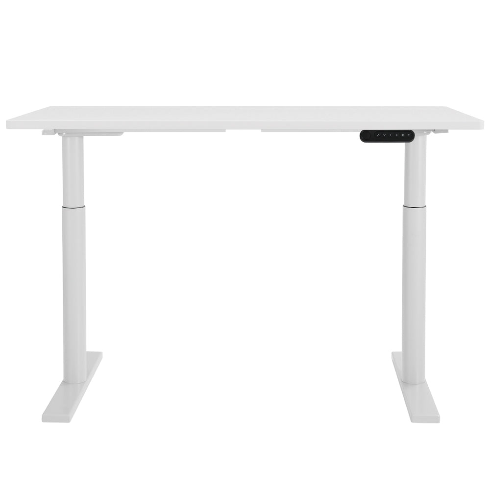 140cm Dual Motor Standing Desk (White)