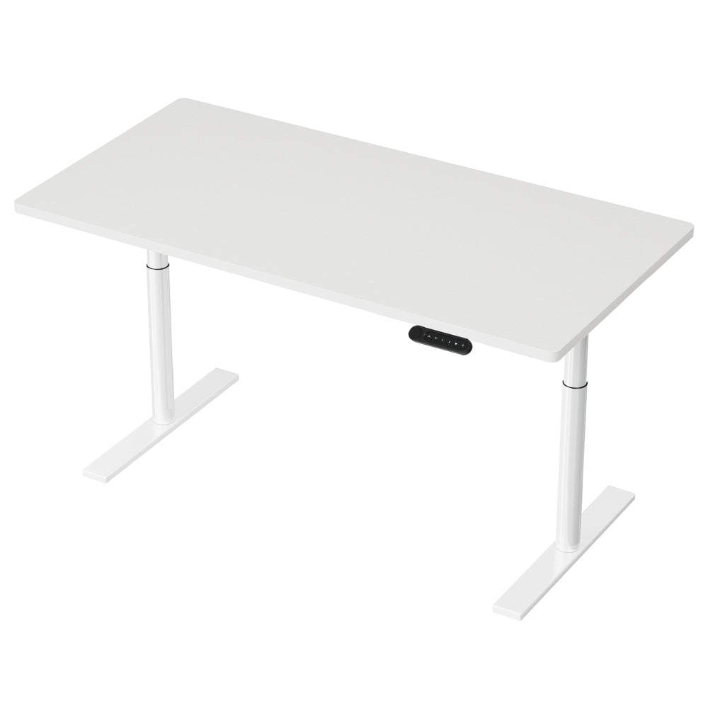 140cm Dual Motor Standing Desk (White)