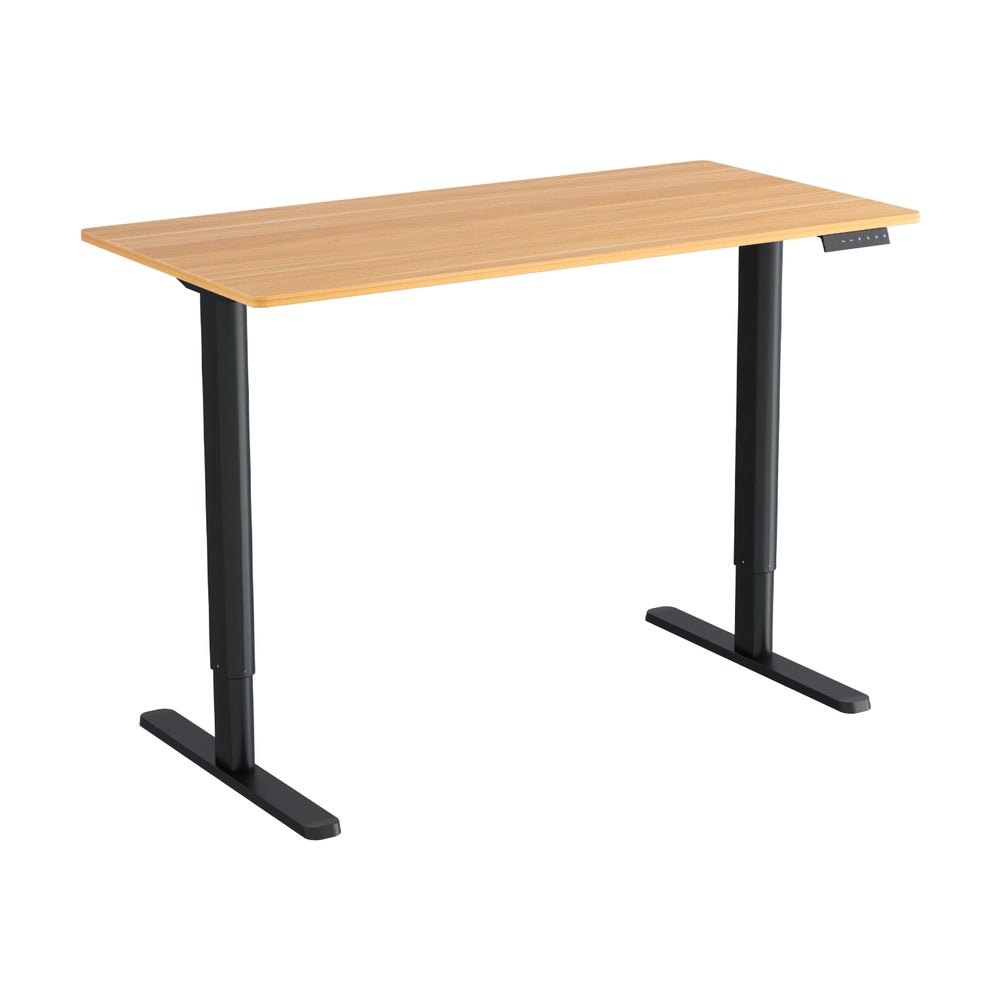 Electric Sit Stand Desk (Wood/Black)