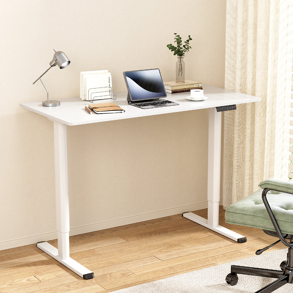 Electric Sit Stand Desk (White)