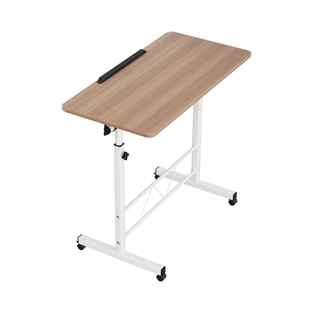 Mobile Laptop Desk (Light Wood)