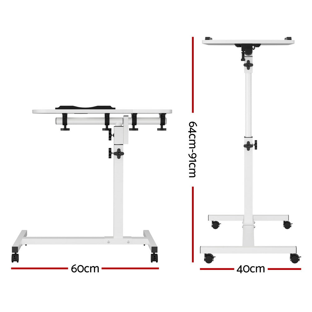 Mobile Laptop Stand (White)