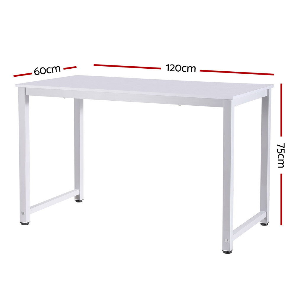 Modern Office Study Table (White)