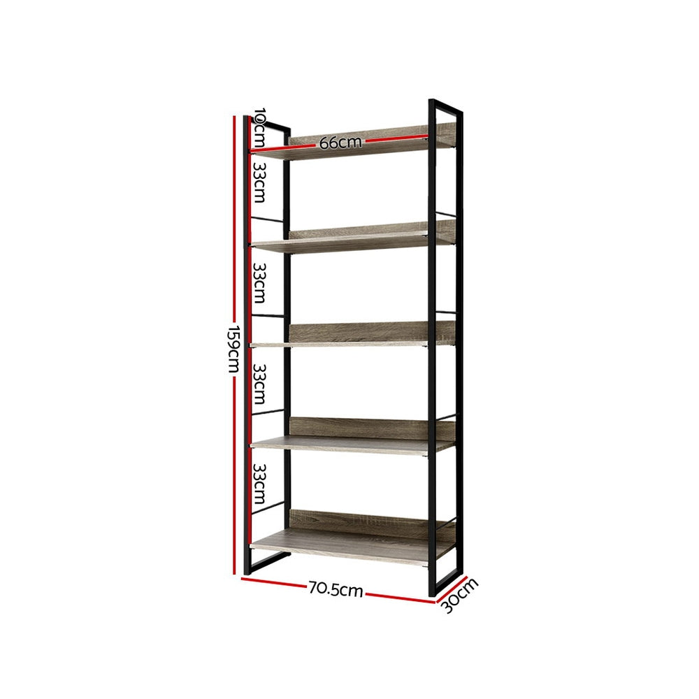 5-Tier Contemporary Bookshelf