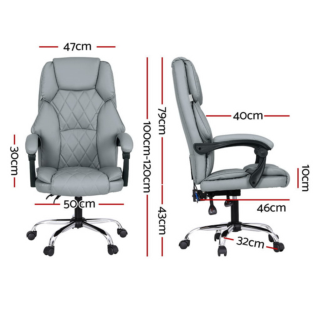 Massage Leather Office Chair High Back