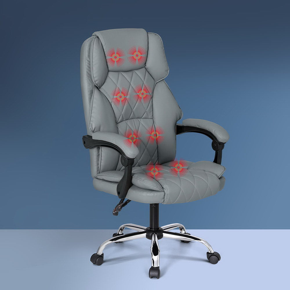 Massage Leather Office Chair High Back
