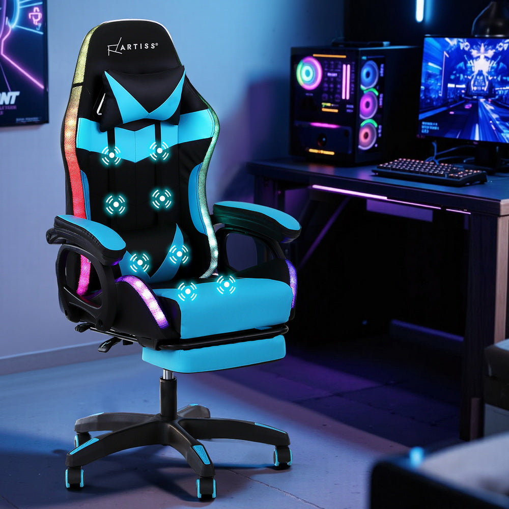 RGB Gaming Office Chair (Blue)
