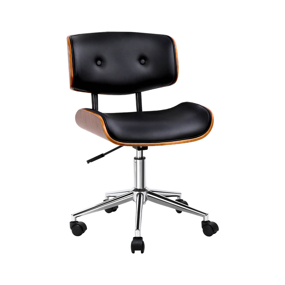 PU Wooden Office Chair
