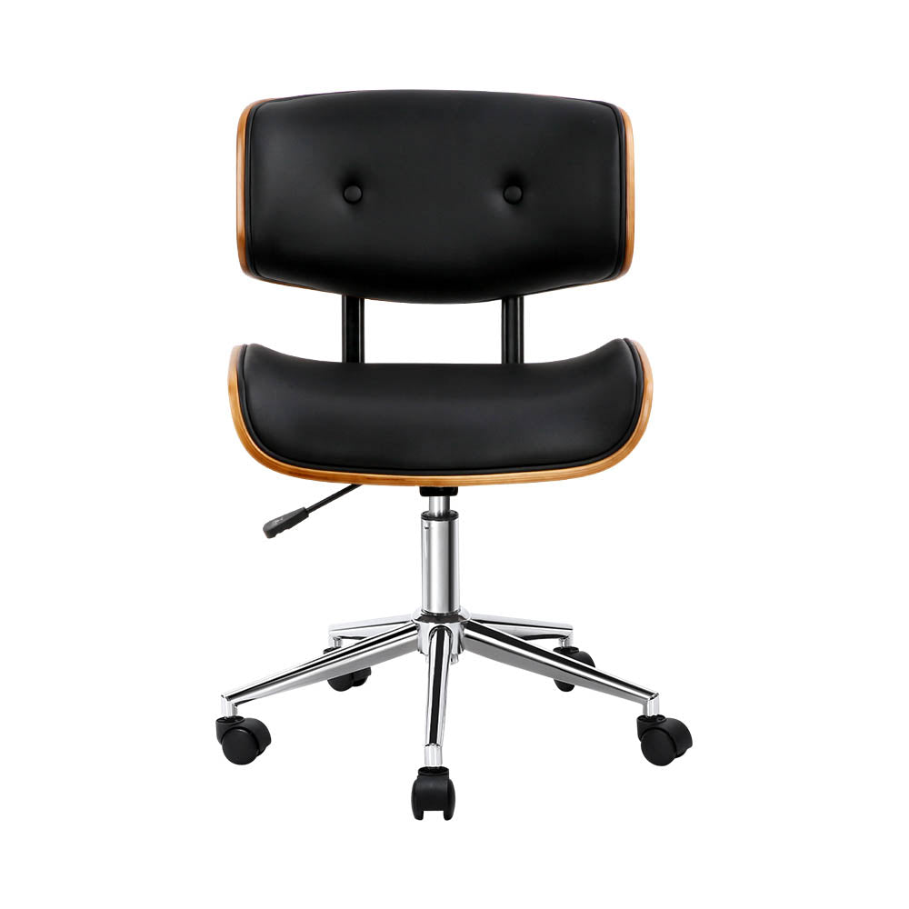 PU Wooden Office Chair