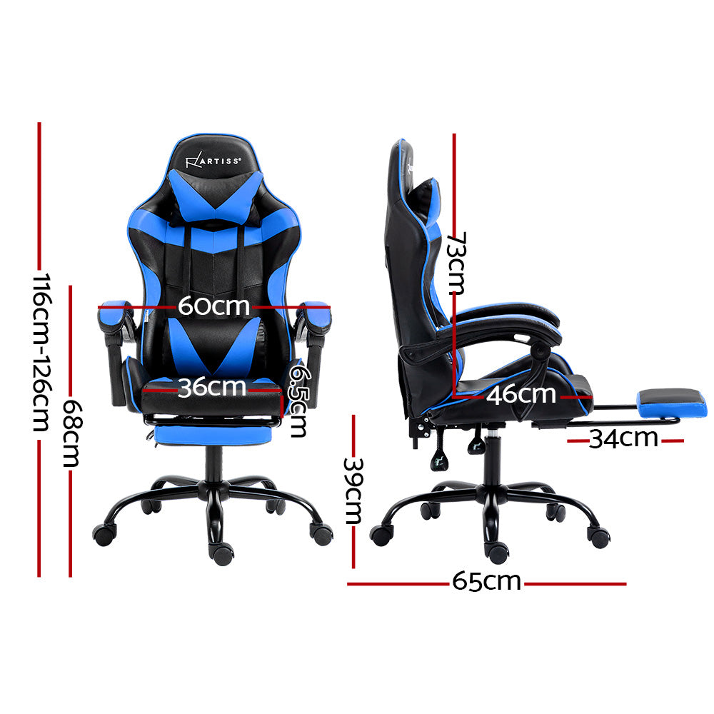 Gamer Reclining Office Chair (Blue)