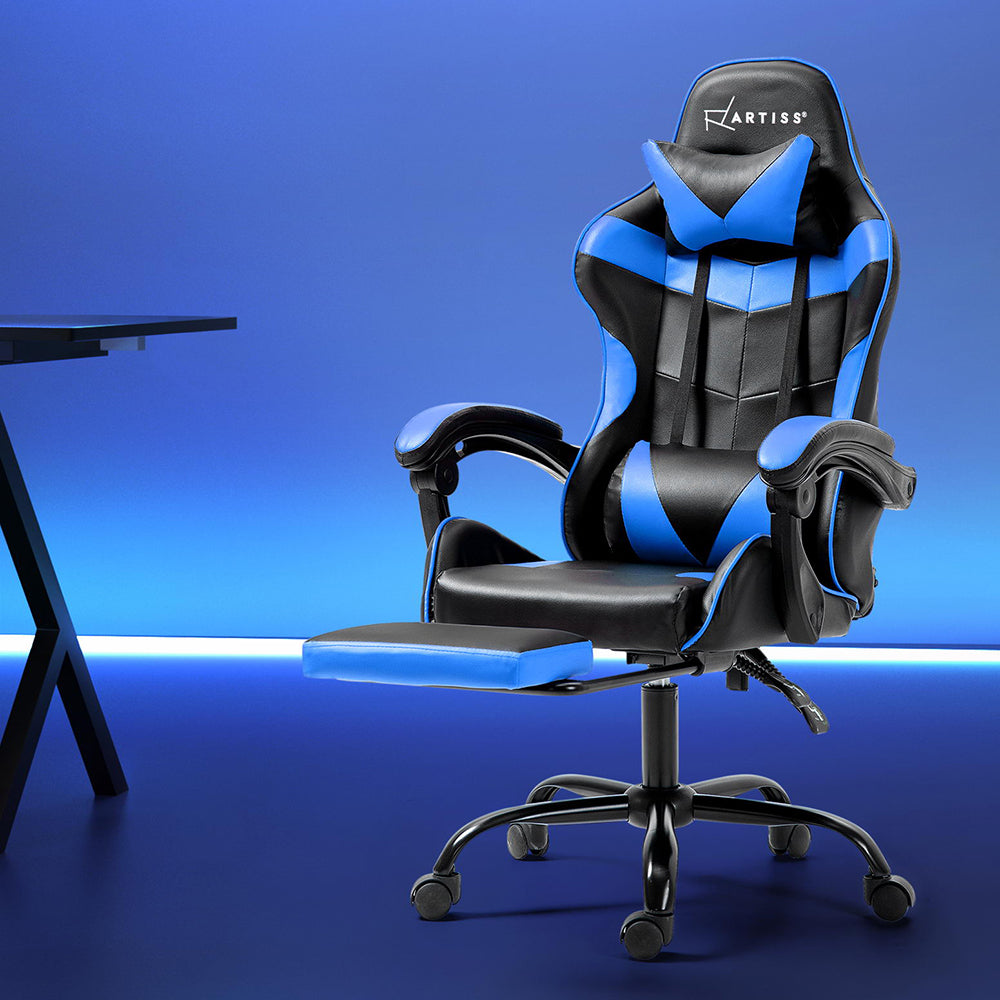 Gamer Reclining Office Chair (Blue)