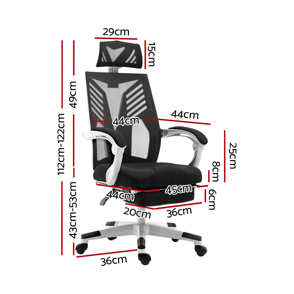 Artiss Matrix Reclining Office Chair (Black)