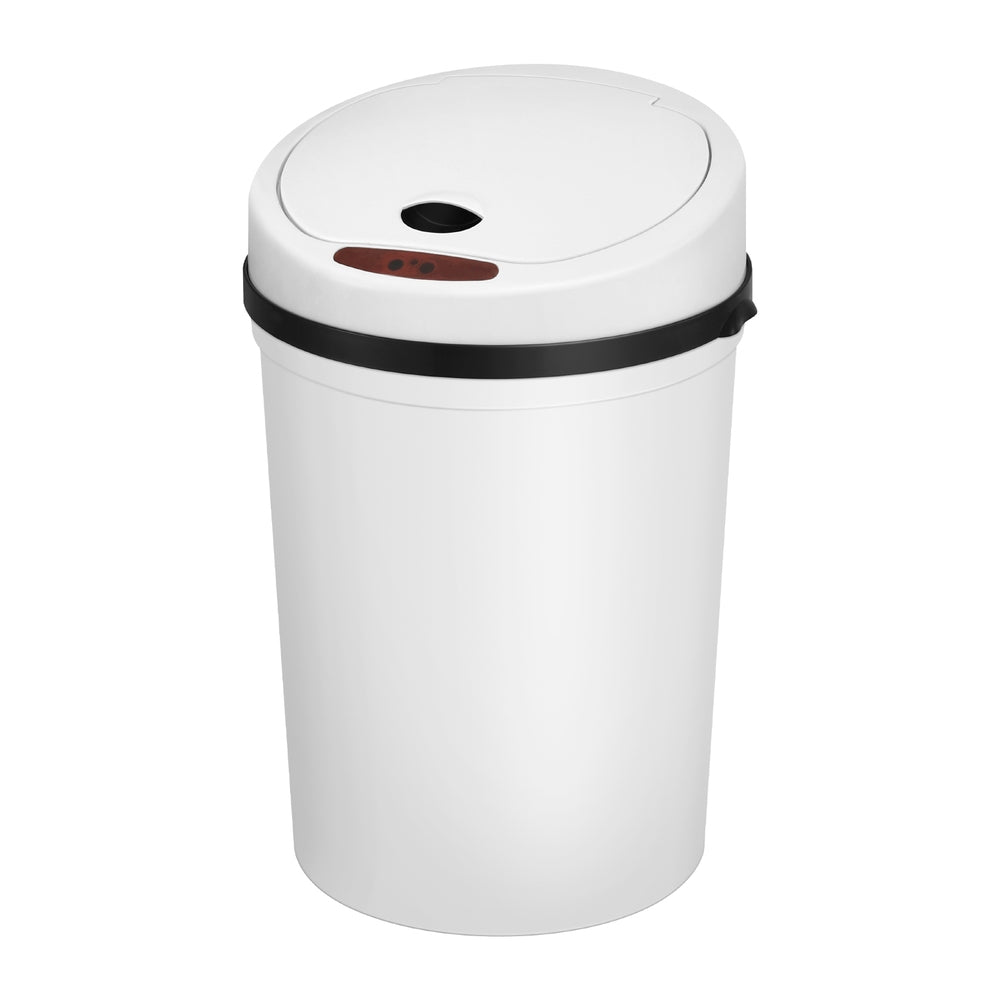 Devanti 9L Round Motion Sensor Bin (White)
