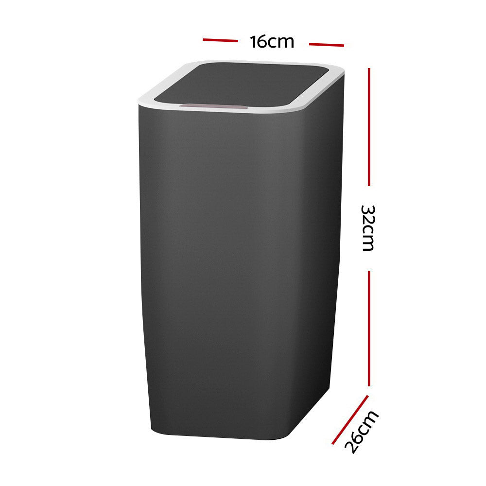 Devanti 9L Motion Sensor Bin (Ash Black)