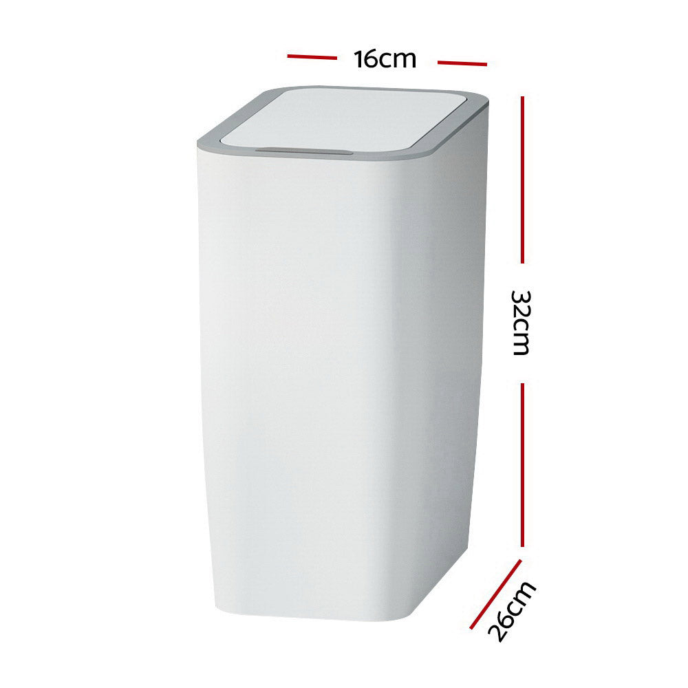 Devanti 9L Motion Sensor Bin (White)
