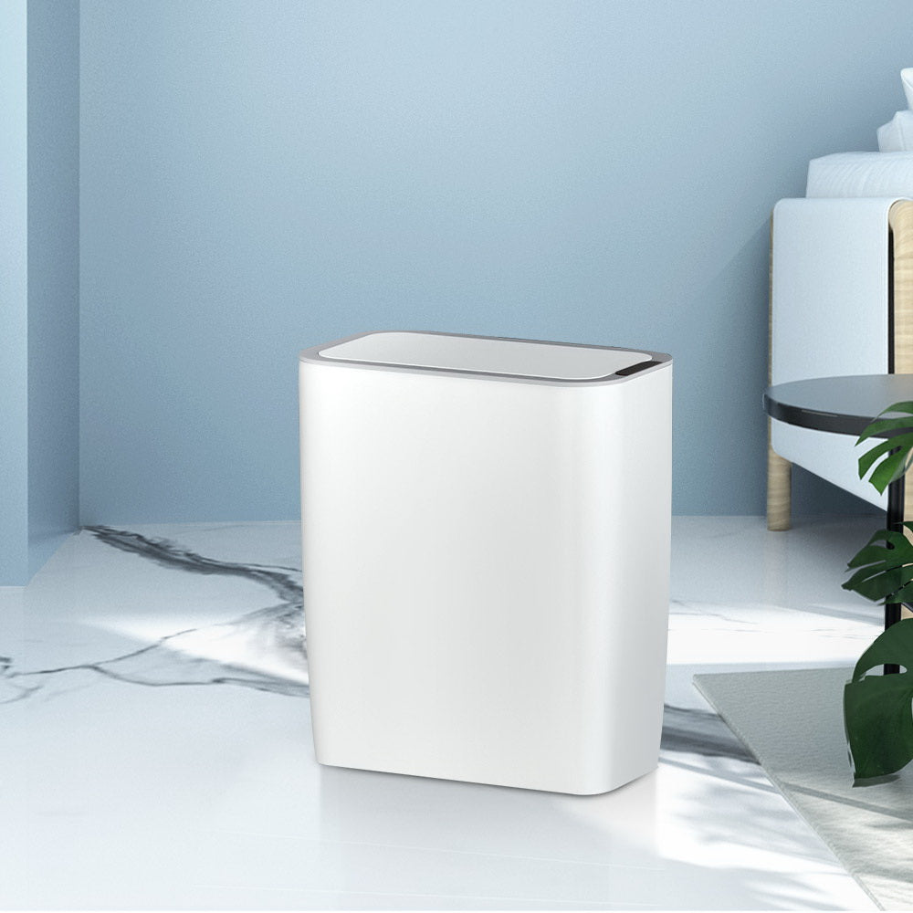Devanti 9L Motion Sensor Bin (White)