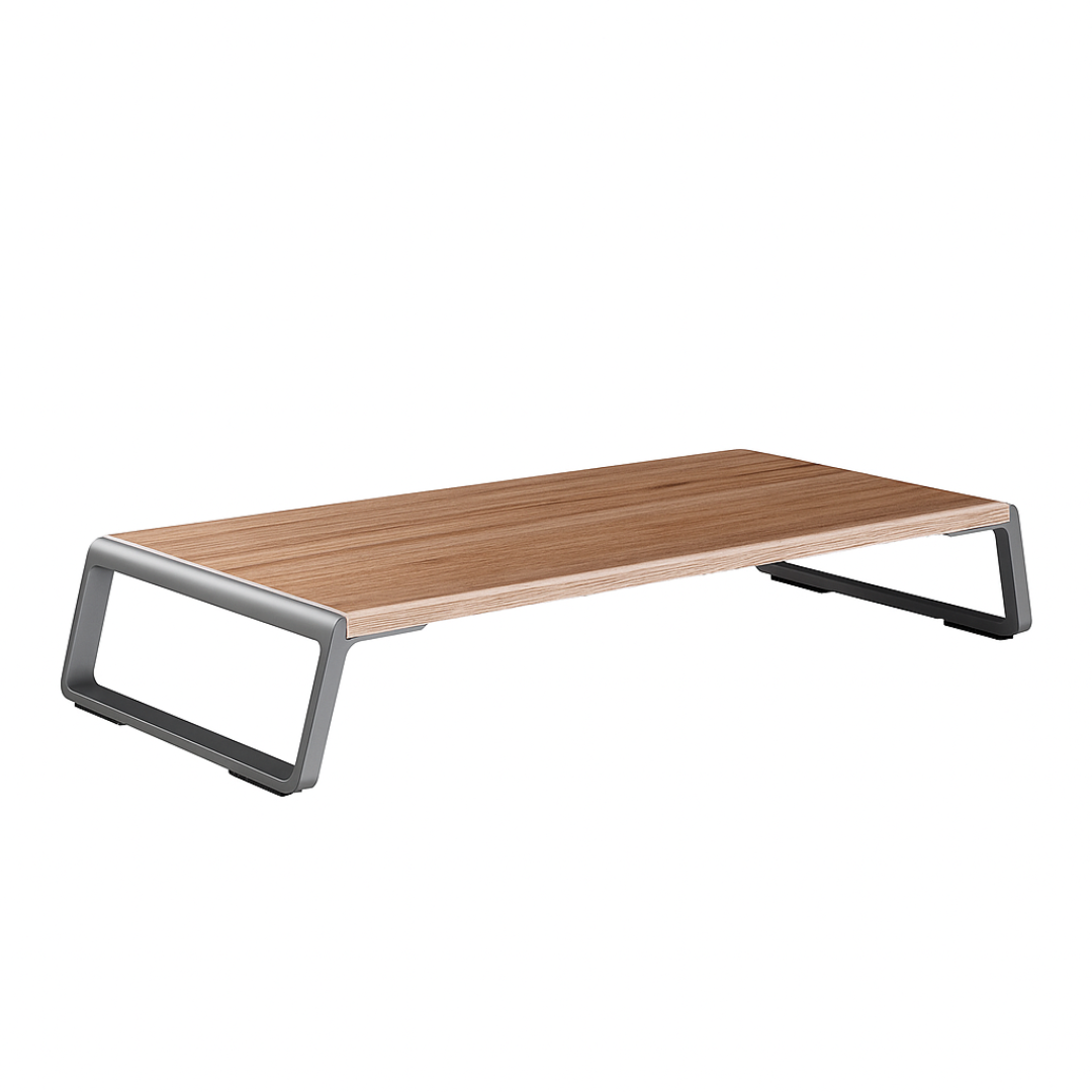 Minimal Desktop Setup Kit (Wood & Grey)