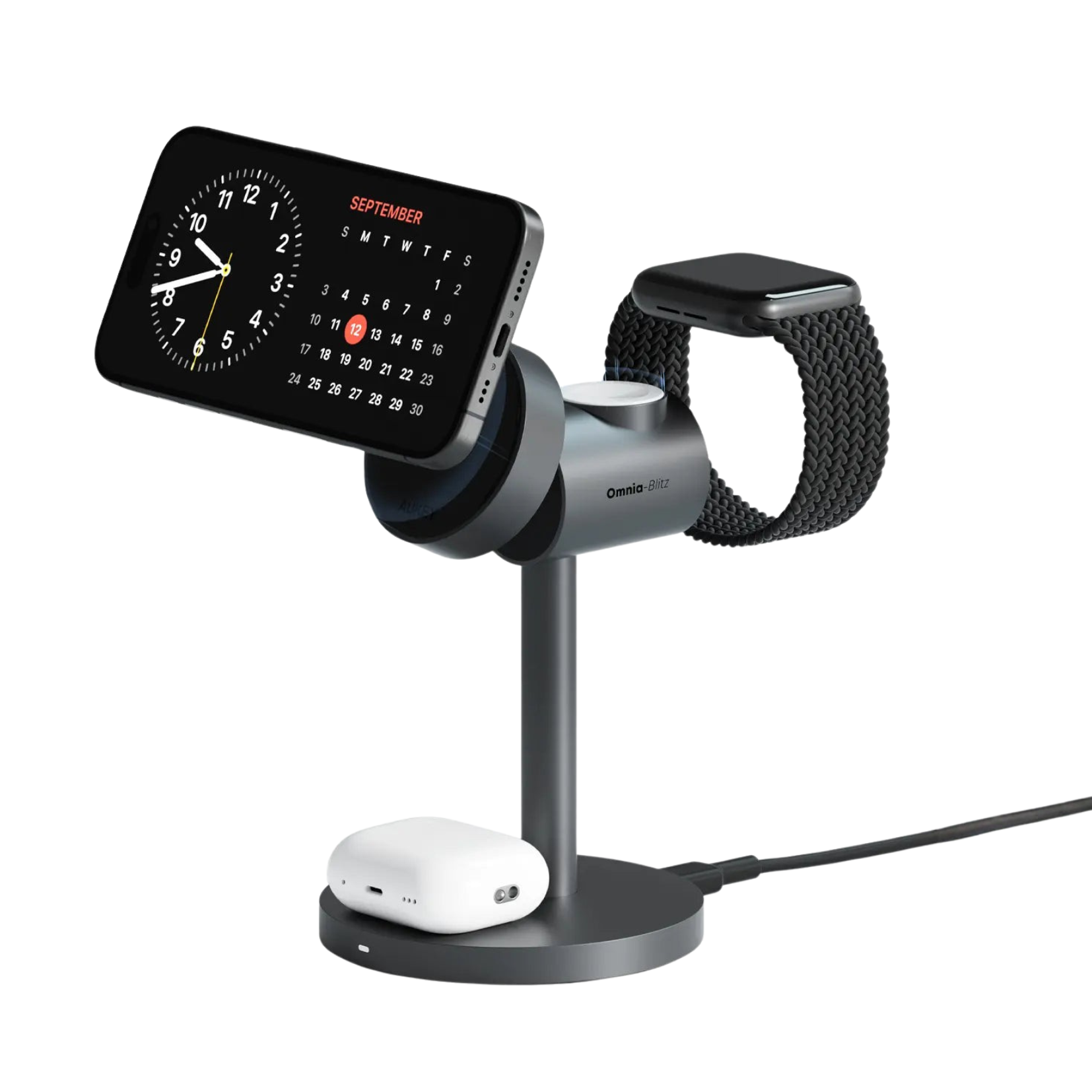 Aukey MagFusion 3-in-1 Wireless Charging Station