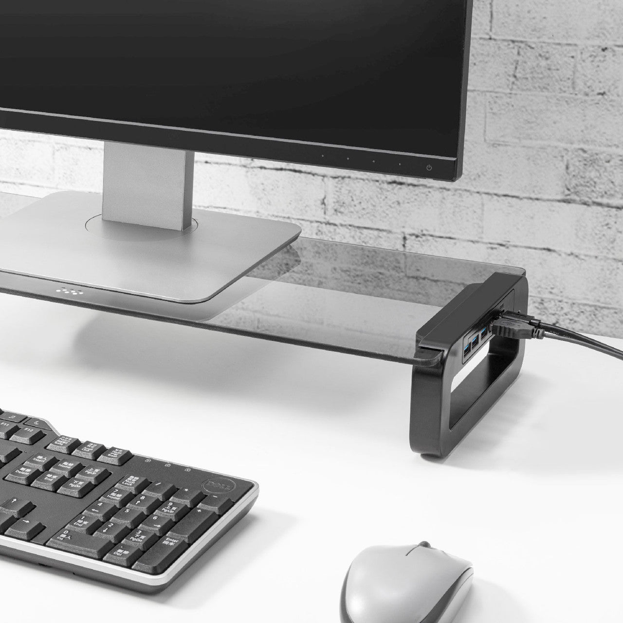 Laser Monitor Desk Stand & Charging Hub
