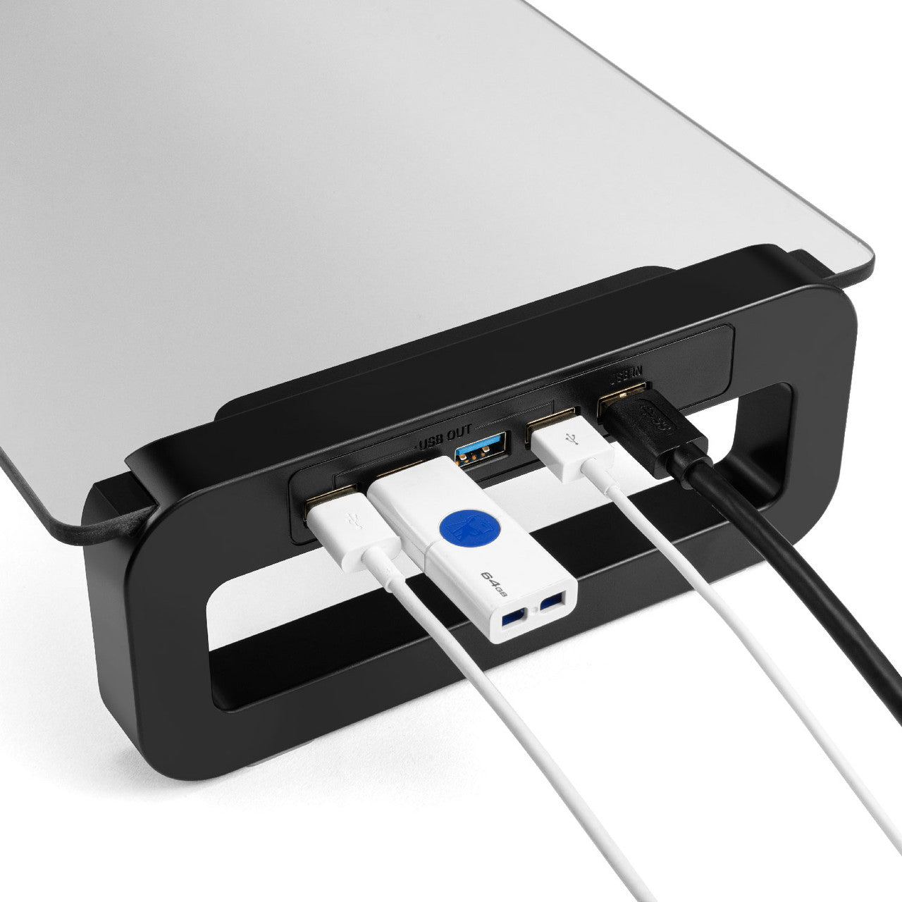Laser Monitor Desk Stand & Charging Hub