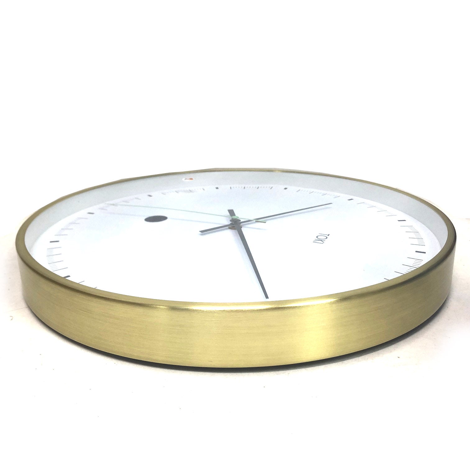 Toki Metta Brushed Gold Wall Clock