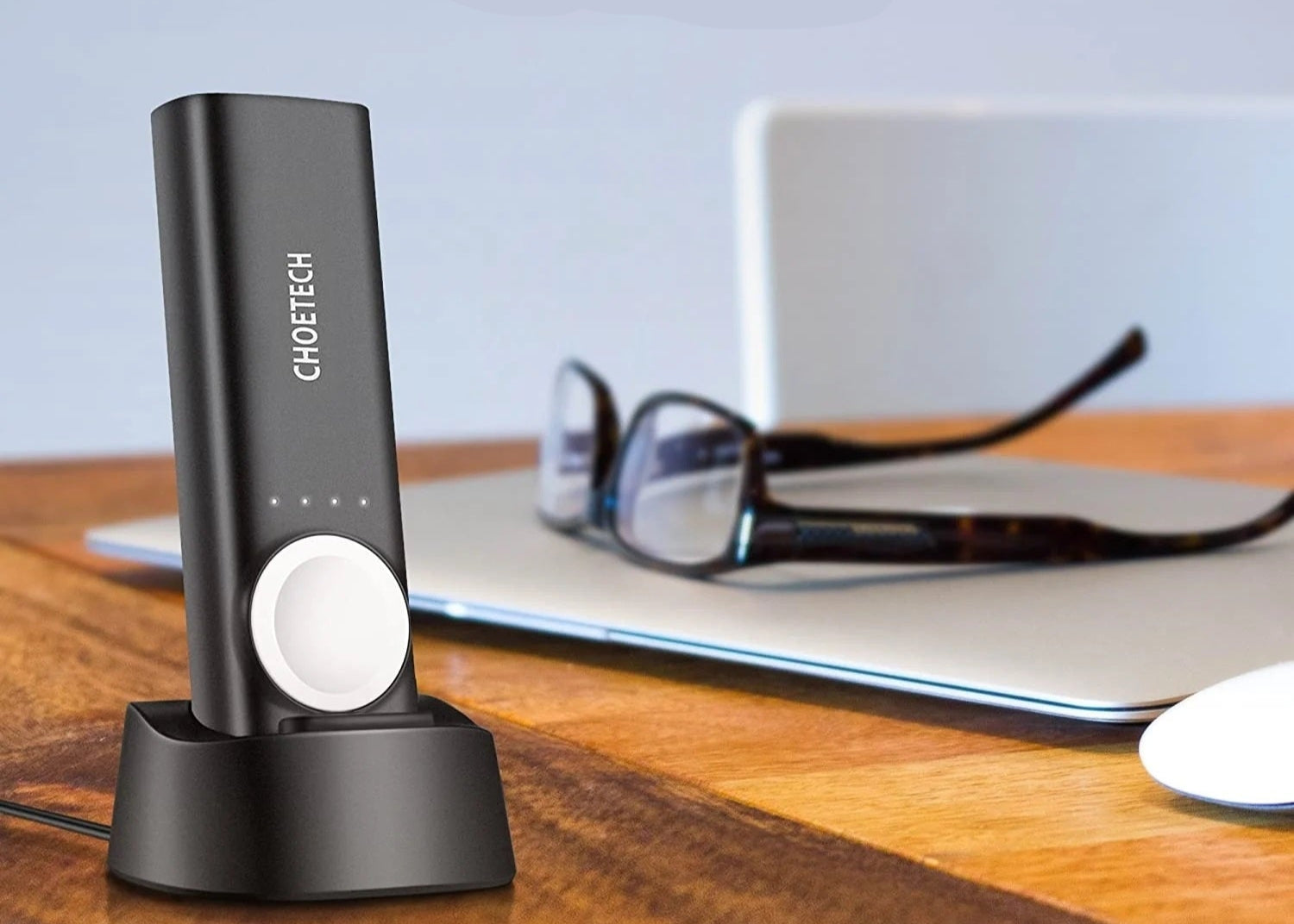 CHOETECH T315 2-in-1 Portable Watch Charger 5000mAh