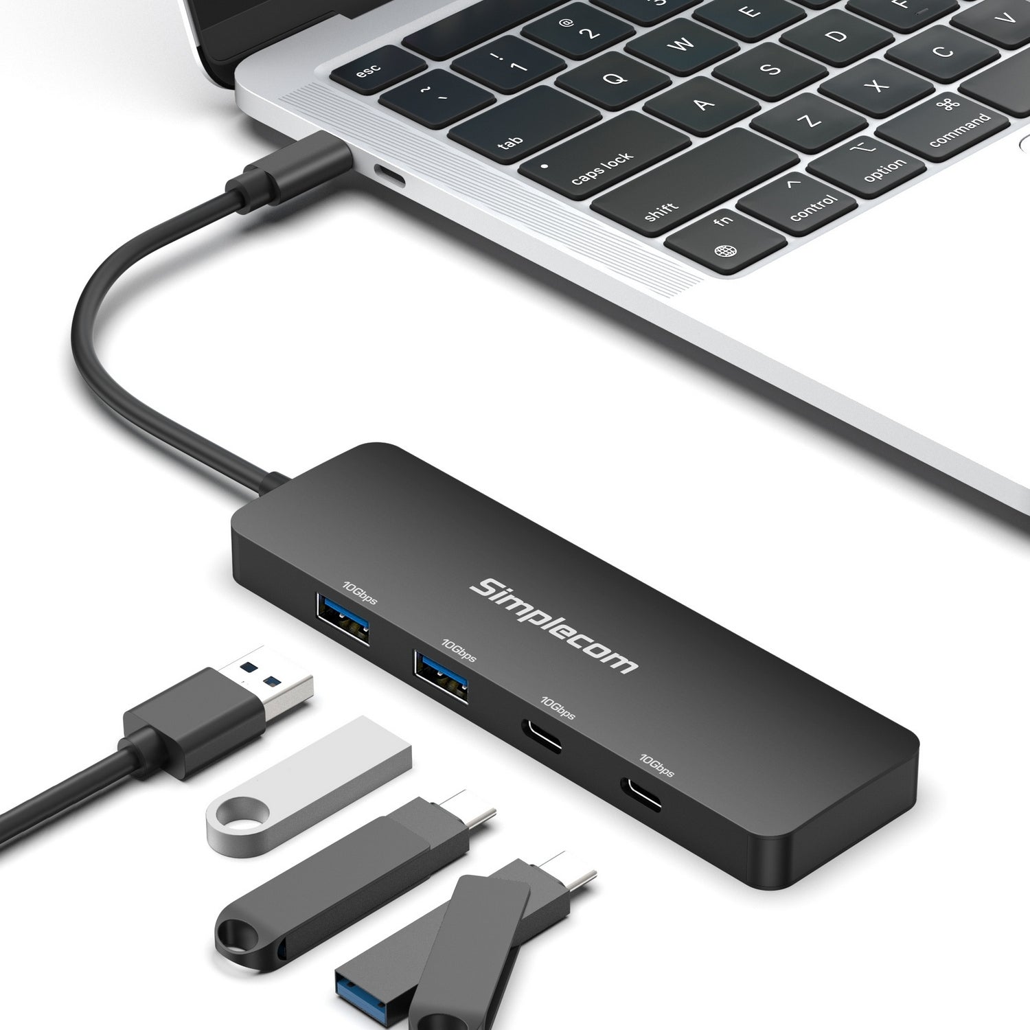 Simplecom CH392 USB-C 4-Port Combo Hub