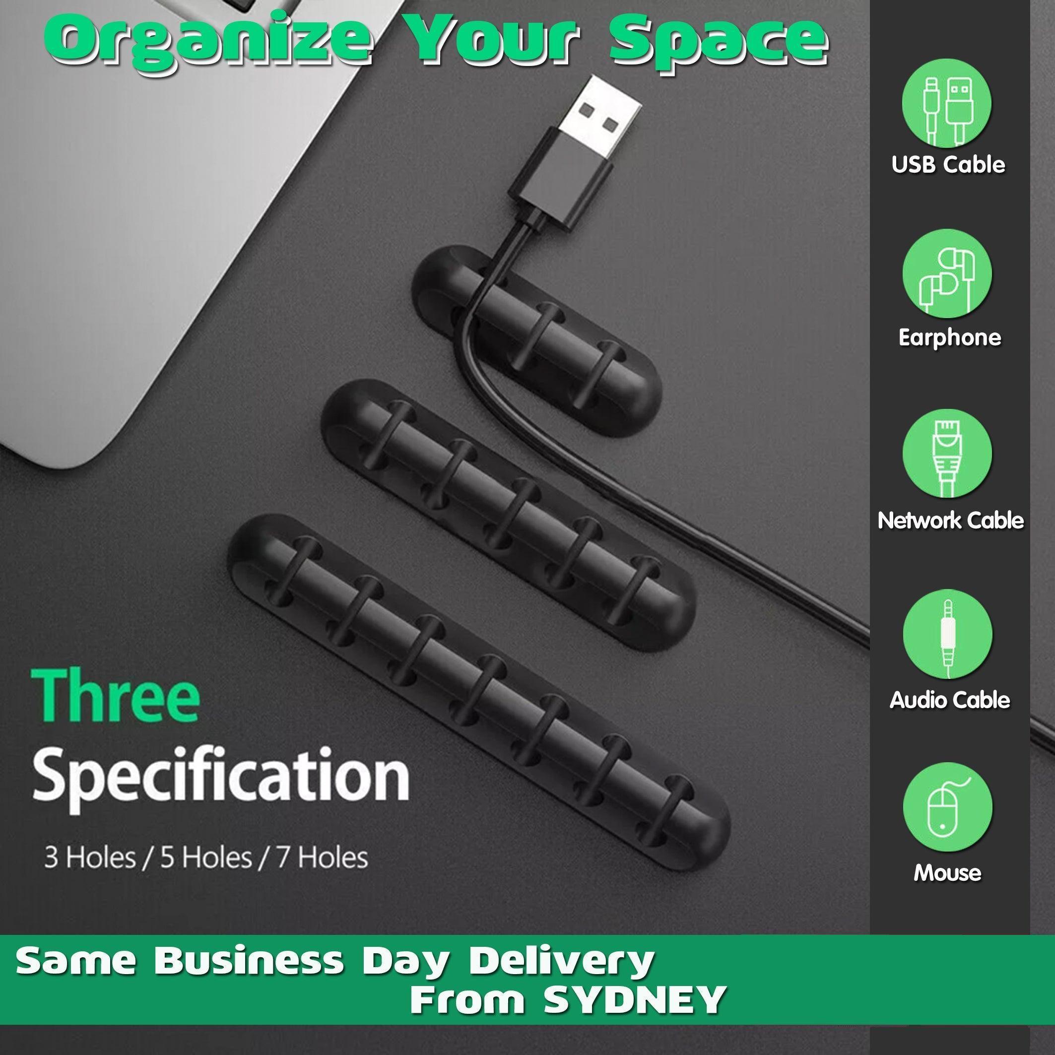 Desk Cable Clip Organiser (7 Pack)