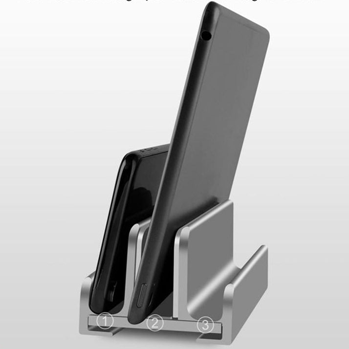 Multifunctional Aluminium Vertical Device Stand (Light Grey)