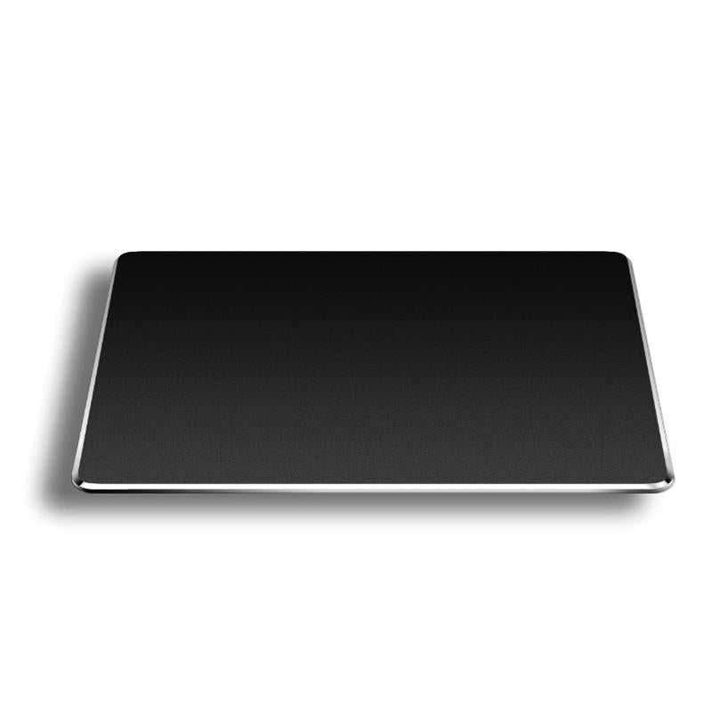 Medium Dual-Sided Aluminium & PU Leather Mouse Pad (Black)