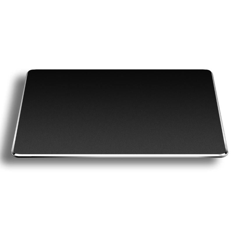 Large Dual-Sided Aluminium & PU Leather Mouse Pad (Black)