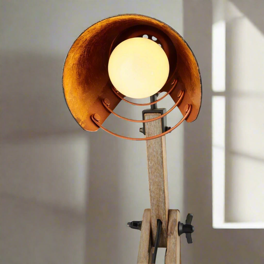 Scandi Wooden Table Lamp