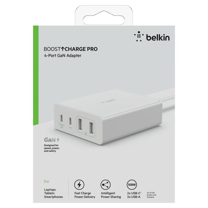 Belkin BoostCharge Pro 4-Port Charger 108W