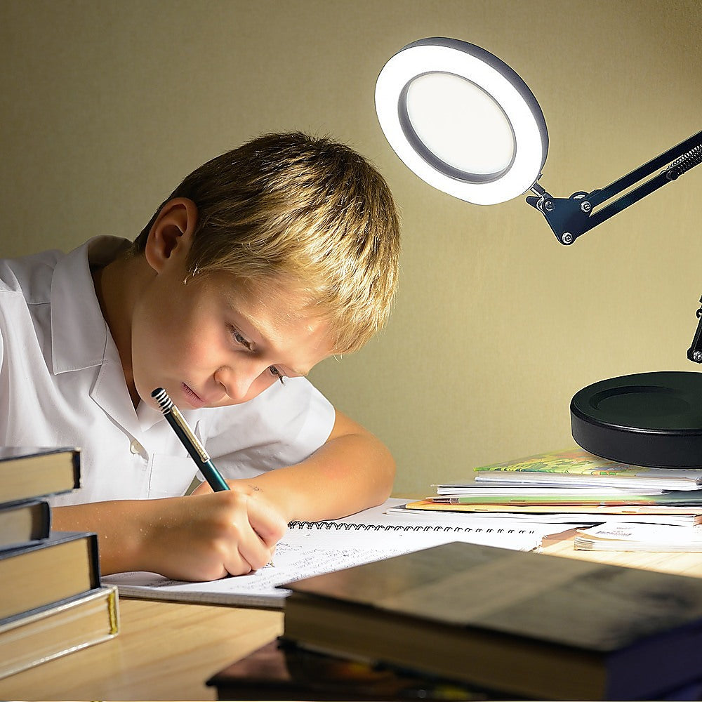 10x Magnifying Glass LED Lamp