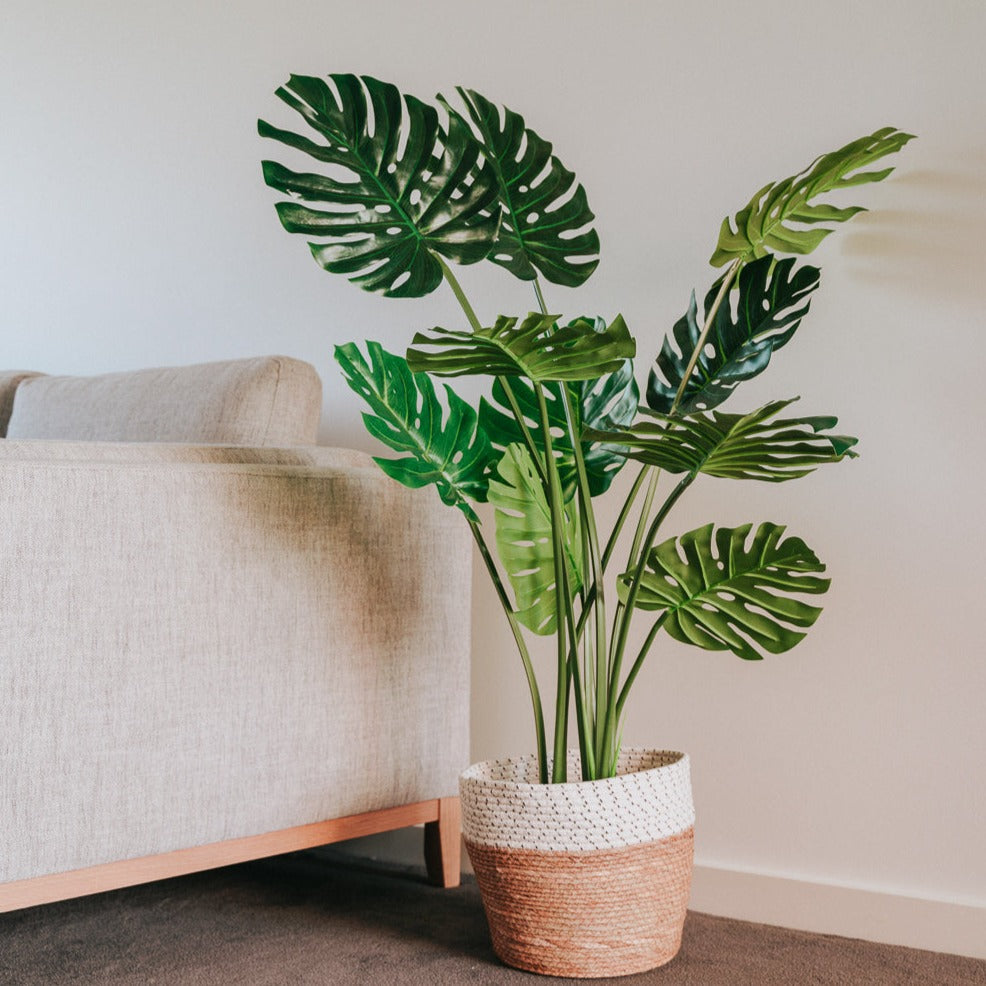 Faux Artificial Potted Monstera Plant 120cm