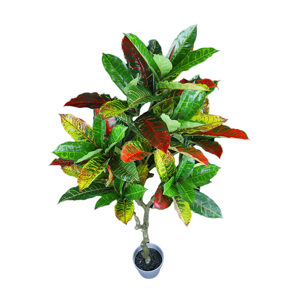 Faux Artificial Potted Codiaeum Plant 125cm
