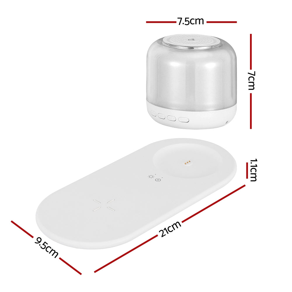Devanti 3 in 1 Wireless Charger & RGB Speaker