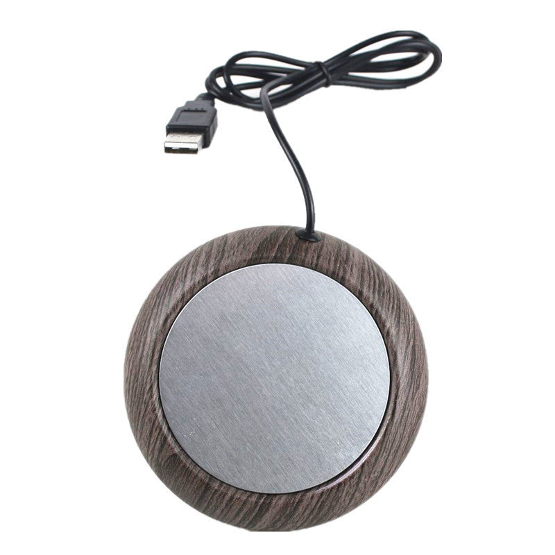 USB Desk Cup Warmer (Dark Wood)