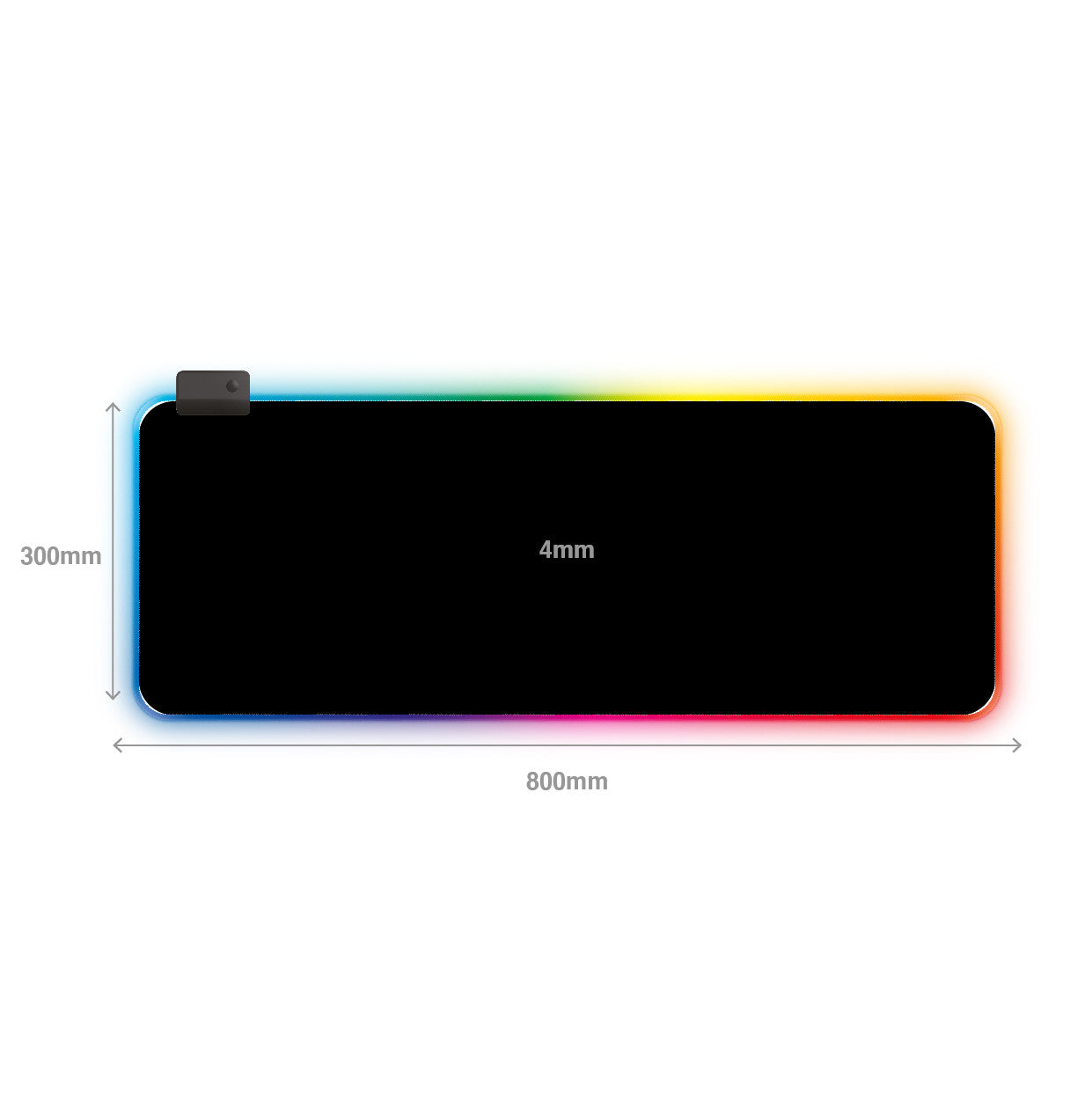 Laser RGB LED Gaming Desk Mat